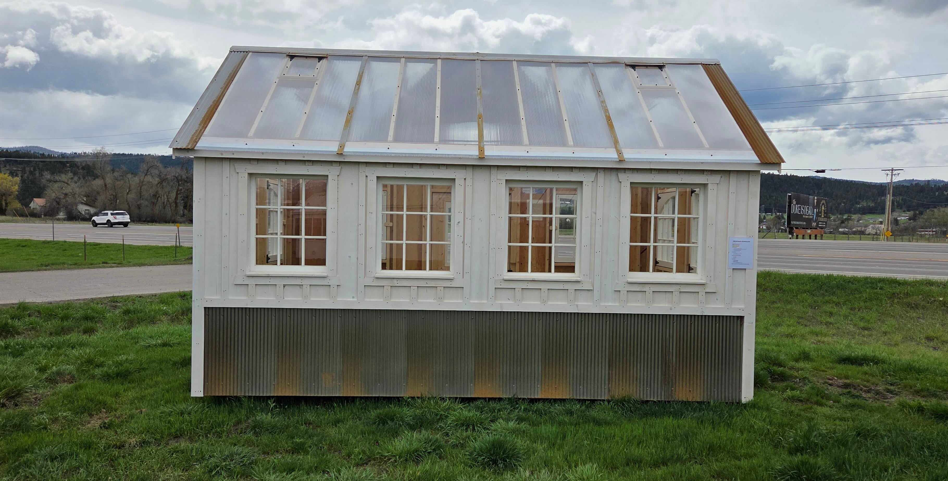 Rustic Greenhouse 10x16 Kalispell lot