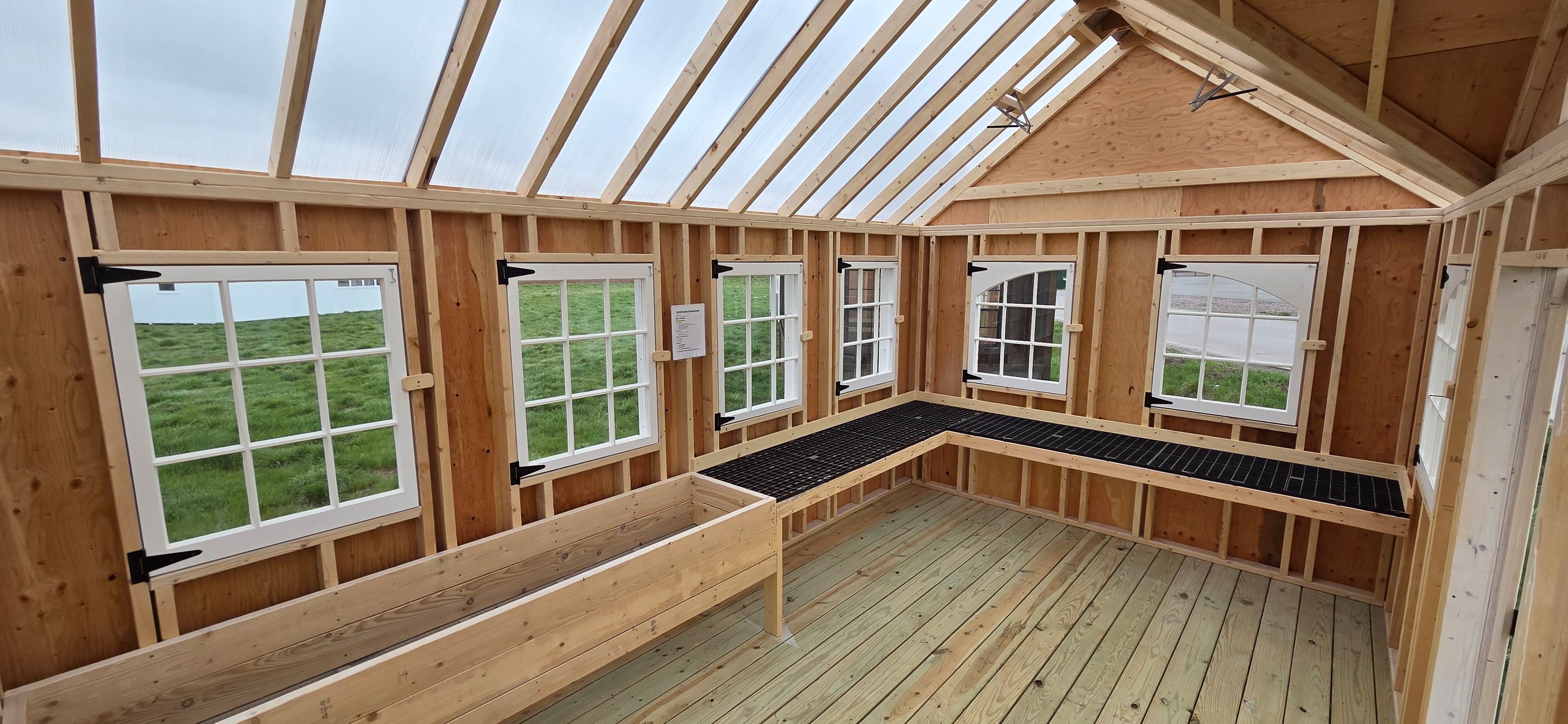 Rustic Greenhouse 10x16 Kalispell lot